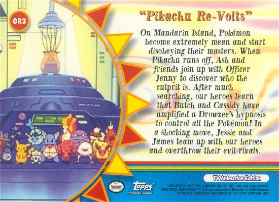 Pikachu Re-Volts achterkant
