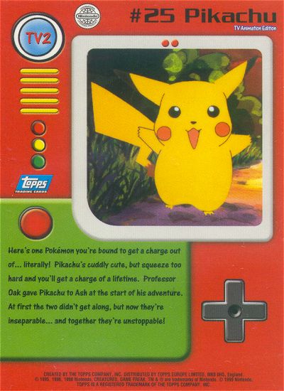 Pikachu achterkant