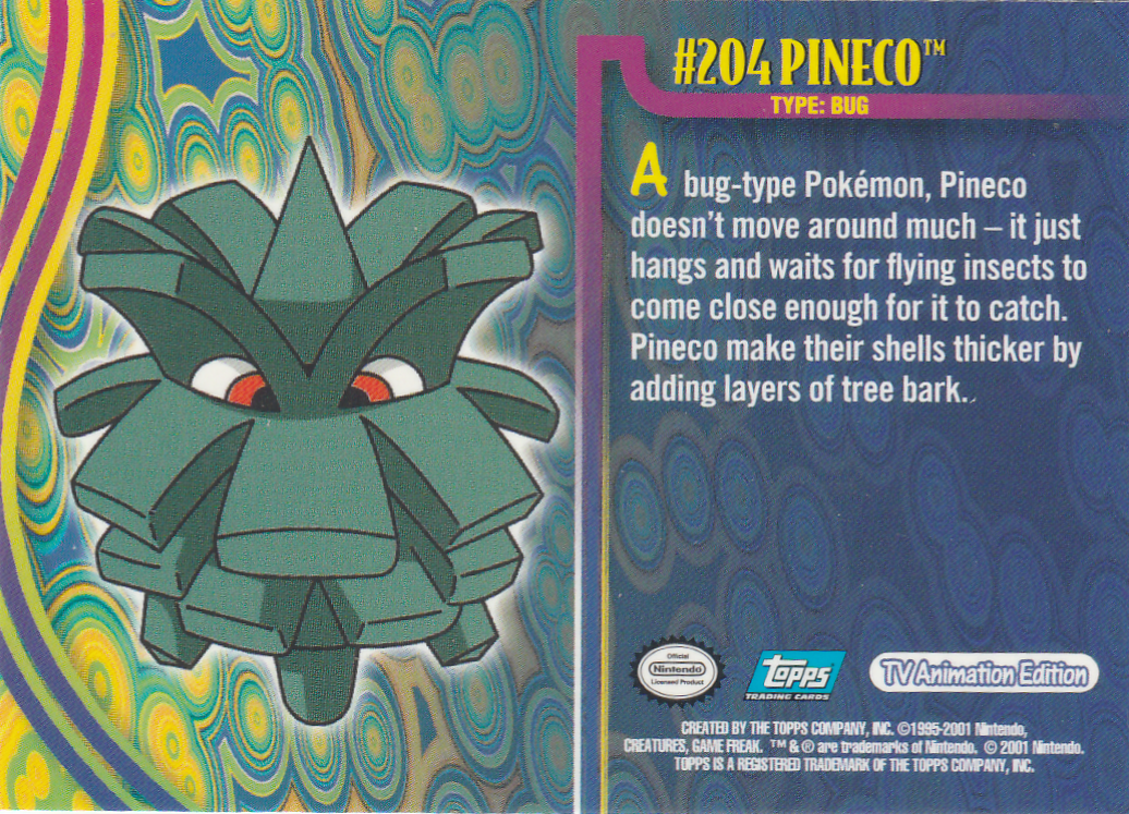 Pineco achterkant
