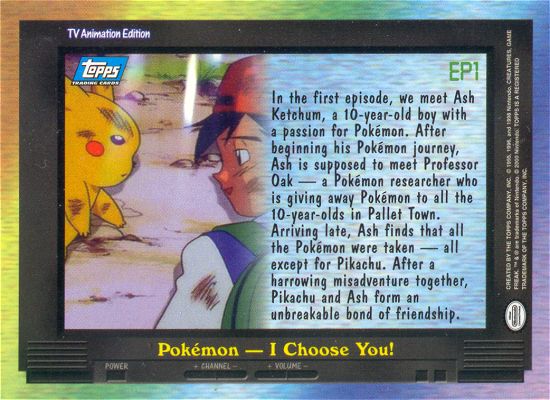 Pokemon‚ I Choose You! achterkant