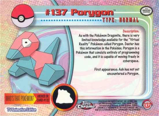 Porygon achterkant