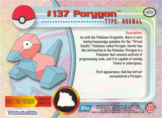 Porygon achterkant