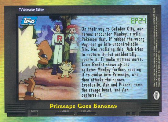 Primeape Goes Bananas achterkant