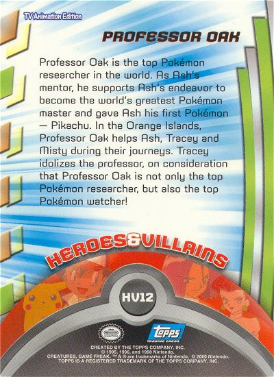 Professor Oak achterkant