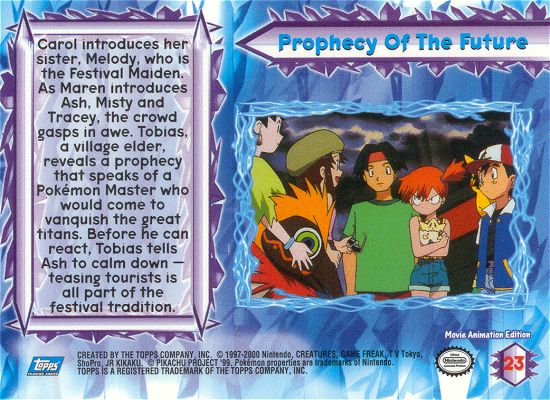 Prophecy Of The Future achterkant