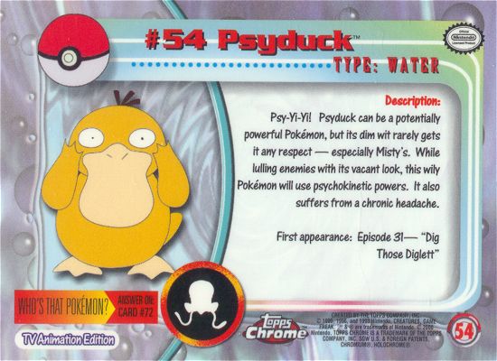 Psyduck achterkant