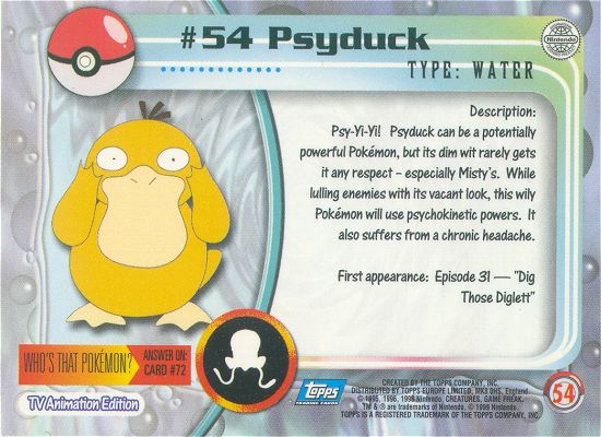 Psyduck achterkant