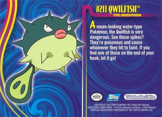 Qwilfish achterkant
