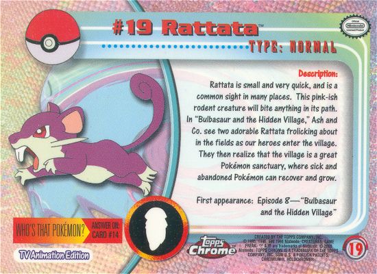 Rattata achterkant