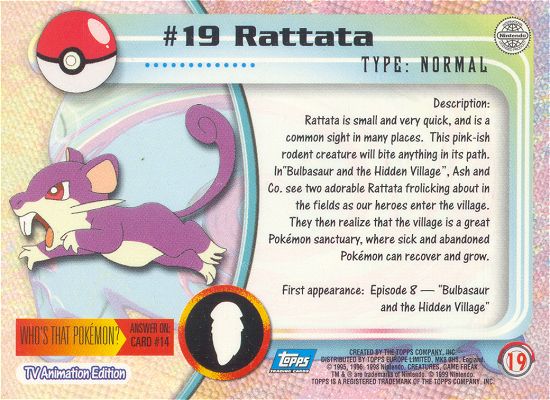 Rattata achterkant