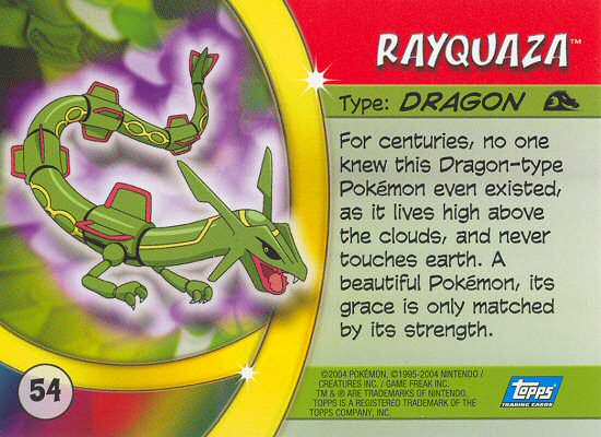 Rayquaza achterkant