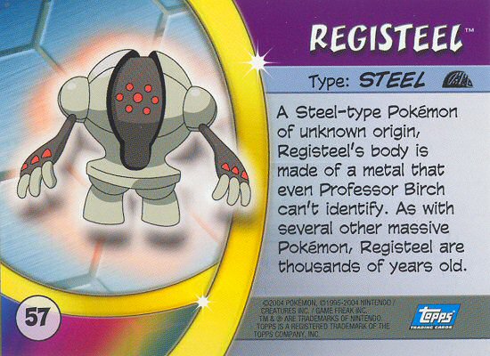 Registeel achterkant