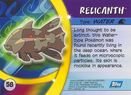 Relicanth achterkant
