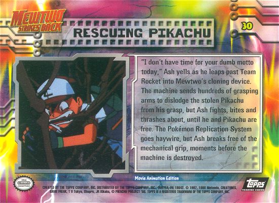 Rescuing Pikachu achterkant