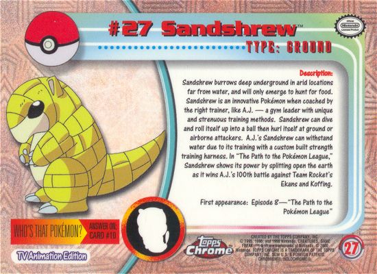 Sandshrew achterkant