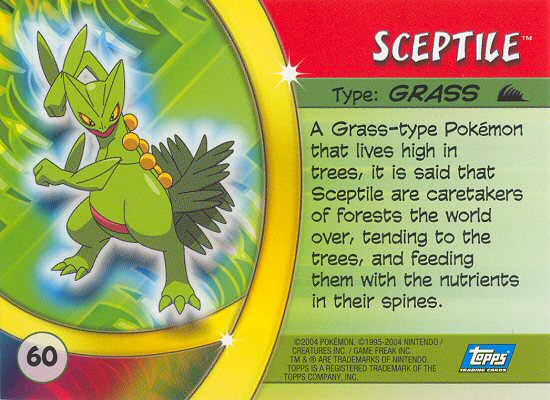 Sceptile achterkant