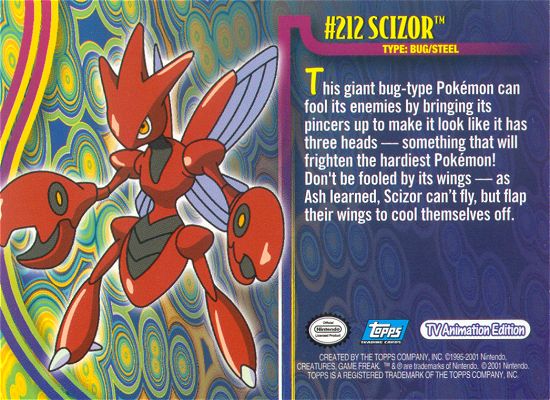 Scizor achterkant