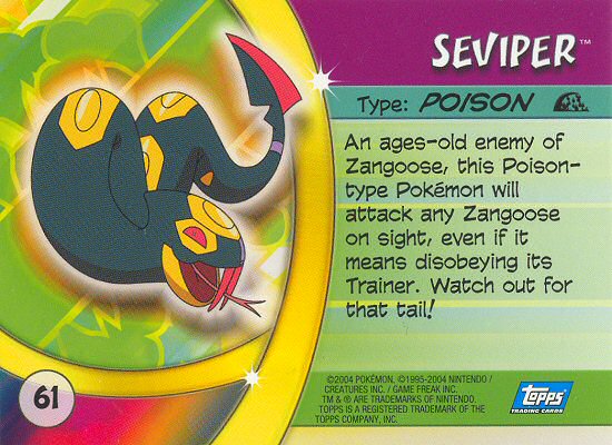 Seviper achterkant