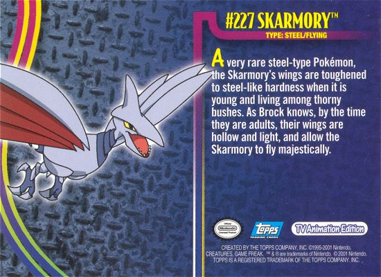 Skarmory achterkant