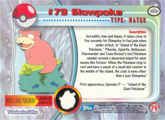Slowpoke achterkant