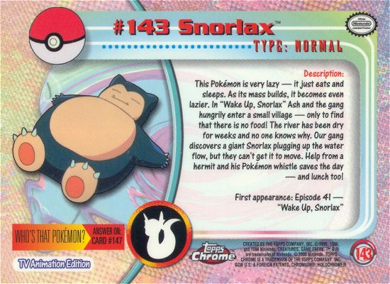 Snorlax achterkant
