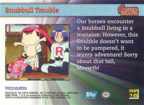 Snubbull Trouble achterkant