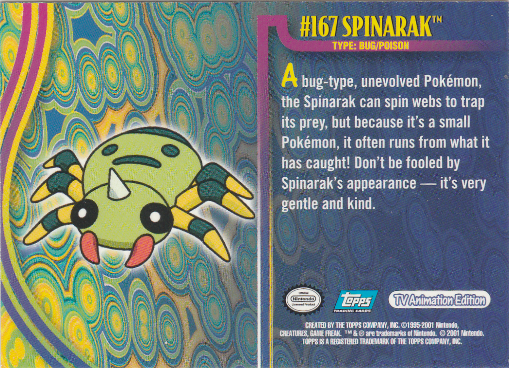 Spinarak achterkant