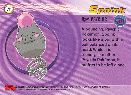 Spoink achterkant