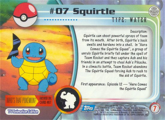 Squirtle achterkant