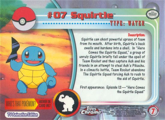 Squirtle achterkant
