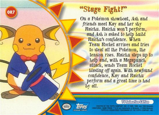Stage Fight! achterkant