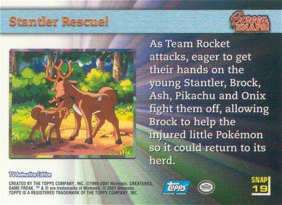 Stantler Rescue! achterkant