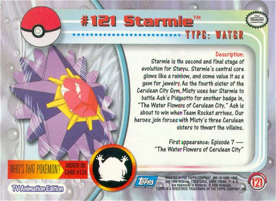 Starmie achterkant
