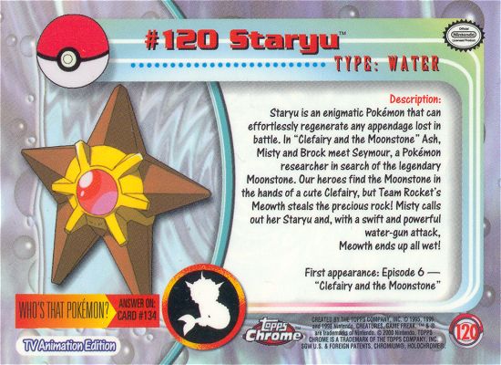 Staryu achterkant
