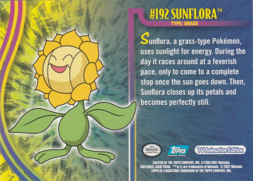 Sunflora achterkant