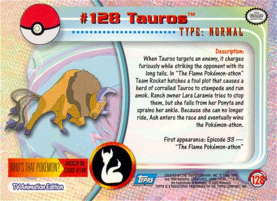 Tauros achterkant