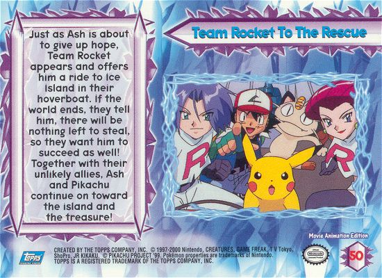 Team Rocket To The Rescue achterkant