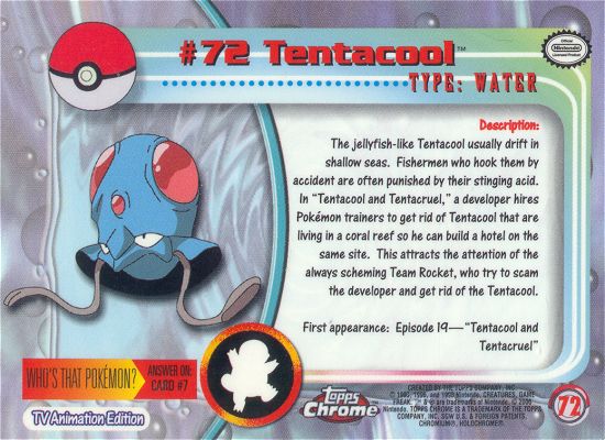 Tentacool achterkant