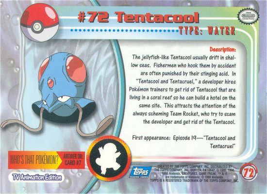 Tentacool achterkant