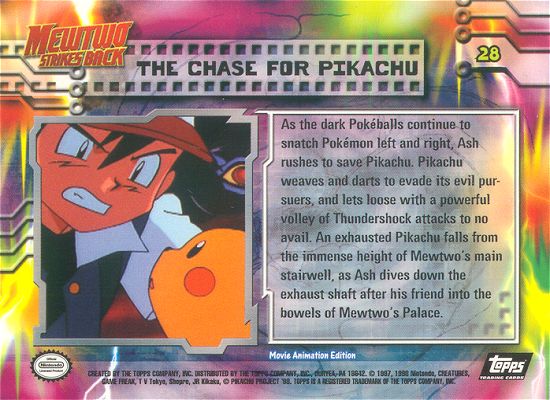 The Chase for Pikachu achterkant