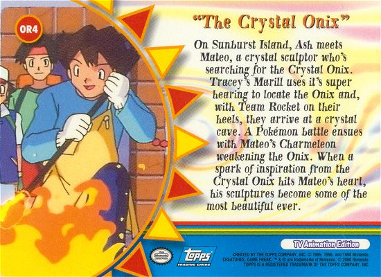The Crystal Onix achterkant