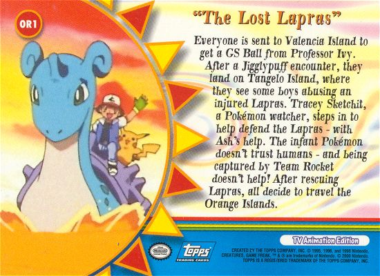 The Lost Lapras achterkant