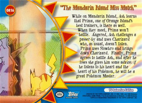 The Mandarin Island Miss Match achterkant