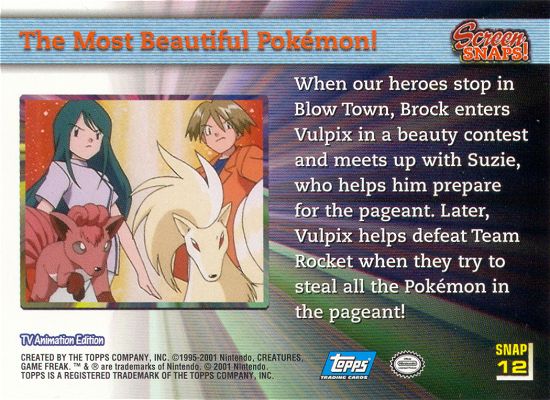 The Most Beautiful Pokemon! achterkant