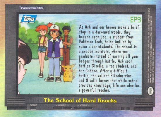 The School of Hard Knocks achterkant