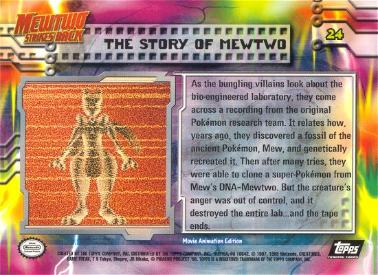 The Story of Mewtwo achterkant