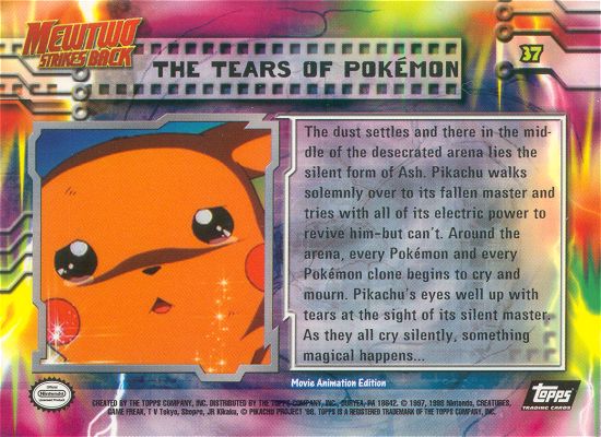 The Tears of Pokemon achterkant