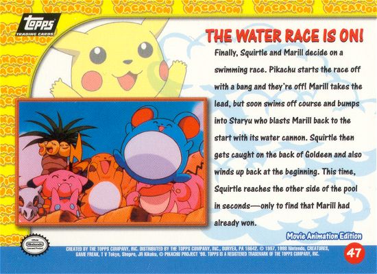 The Water Race is on! achterkant