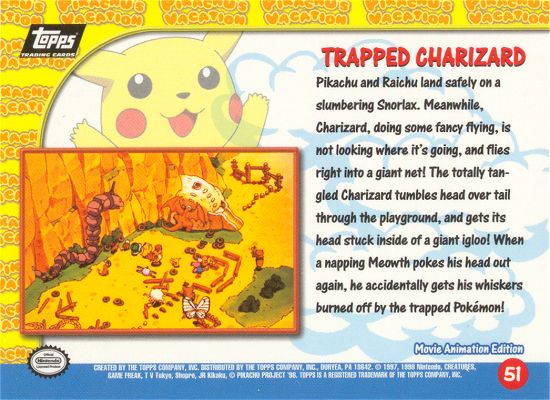 Trapped Charizard achterkant