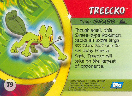 Treecko achterkant